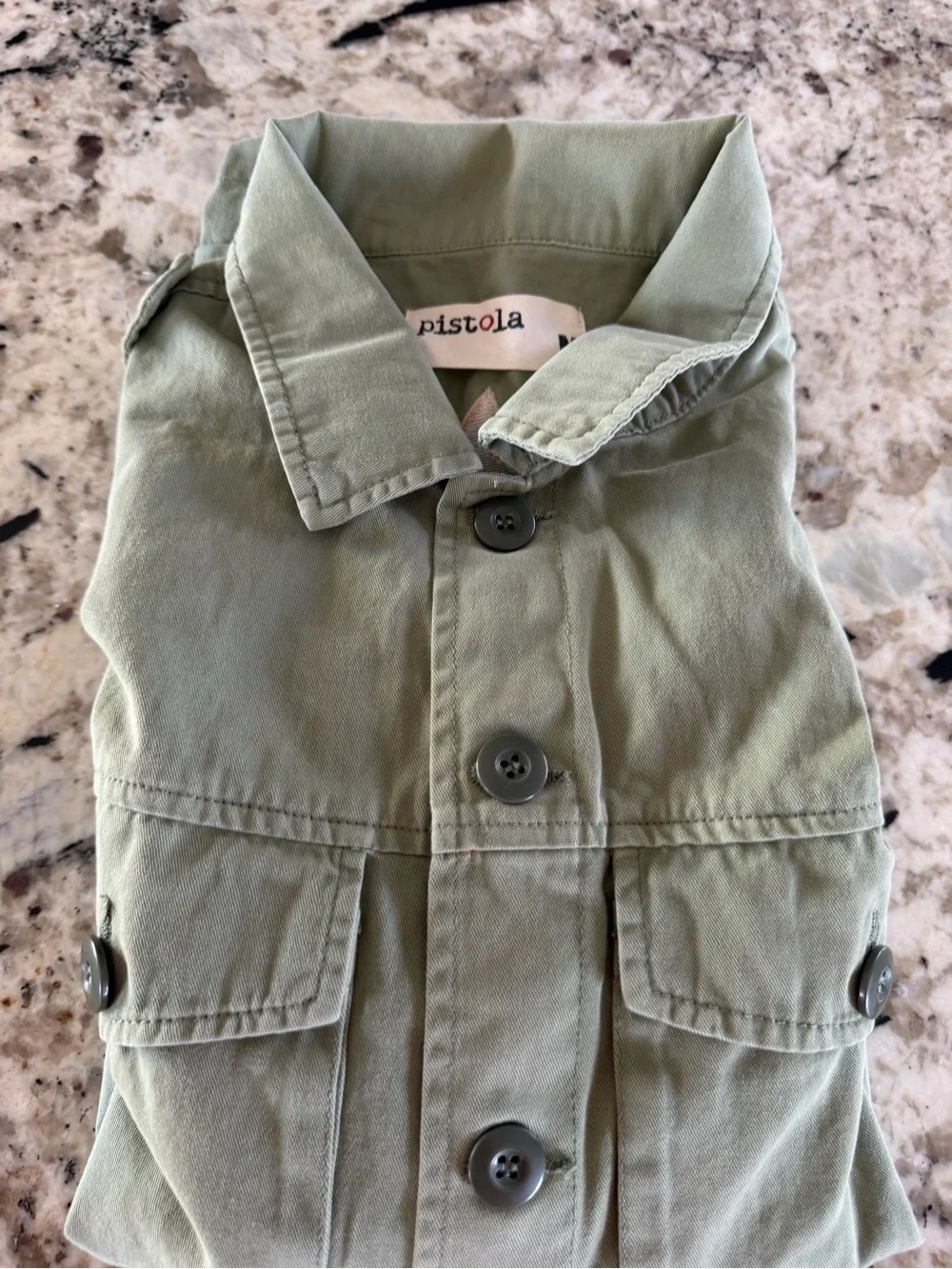 Pistola Southwestern Embroidered Military Utility Field Jacket Medium, aztec